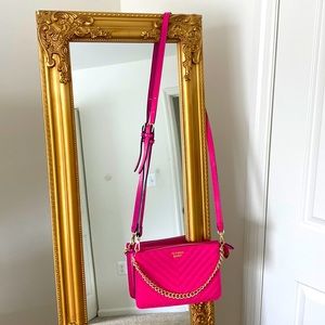 Victoria Secret Barbie Pink Crossbody Gold Studded